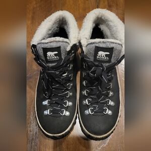 Sorel Black Waterproof Boots Size 9